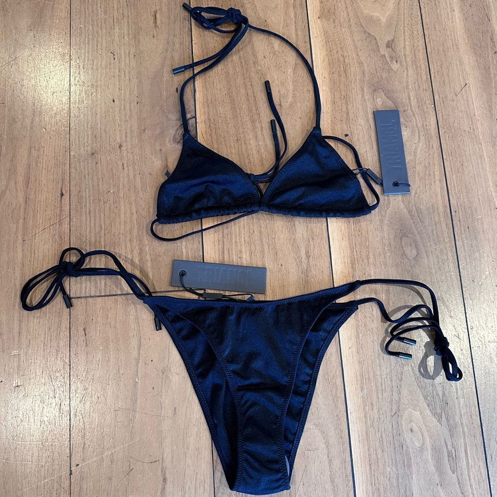 TRIANGL VINCA EBONY BLACK SET NO BAG NEW WITH TAGS - Picture 3 of 11